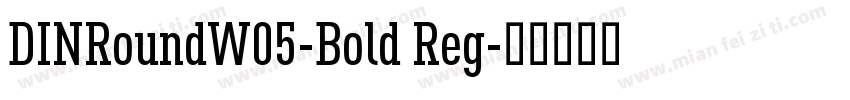 DINRoundW05-Bold Reg字体转换